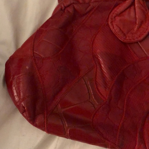 Vintage Red Leather Purse - Picture 4 of 4